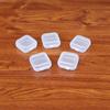 100 Pcs Transparent Mini Storage Box Finishing Square Plastic Case Jewelry Storage Case  Girls Women