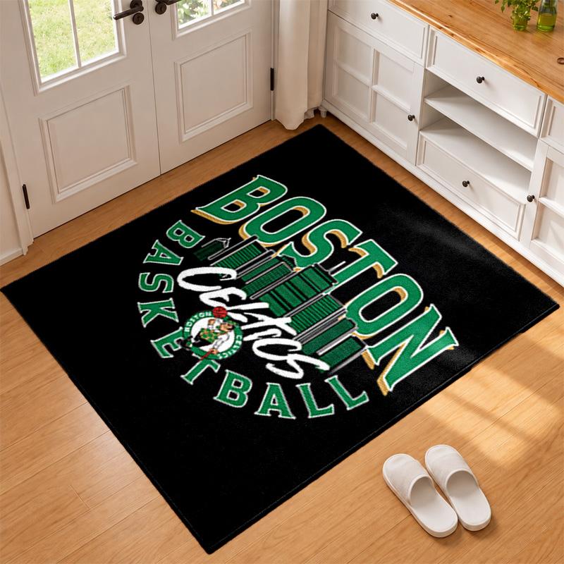 Dywanik Boston Celtics do przedpokoju, salonu lub sypialni Mata ochronna pod krzesło Dekoracja biura Prezent na Boże Narodzenie Prezent urodzinowy