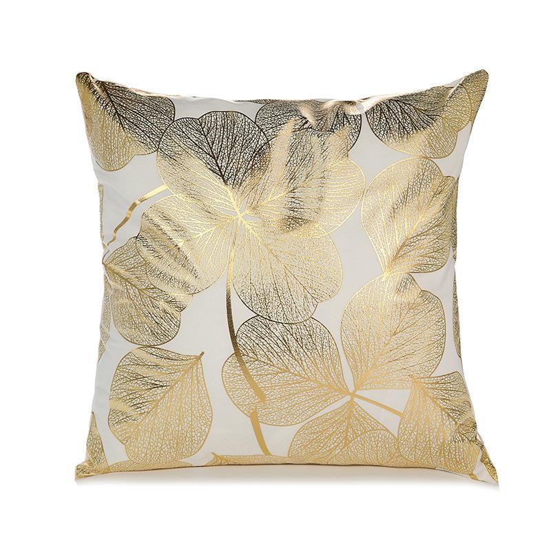 Gold-stitched Pillowcase European Classical Hot Light Luxury Home Super Soft Short Plush Sofa Cushion
