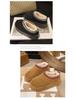 2024 Women's Fleece-Lined Cotton Shoes: Thick-Soled, Comfortable, Home & Outdoor Winter Footwear