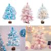 Feather Christmas Tree with Lights Compact and Stylish, Perfect for Office or Home Decor Gift for Christmas Enthusiasts
