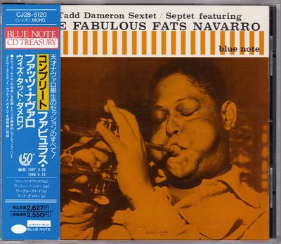 CD TADD DAMERON SEXTET  Tadd Dameron Sextet  CJ285120 Blue Note 1989 Japan Jazz Used