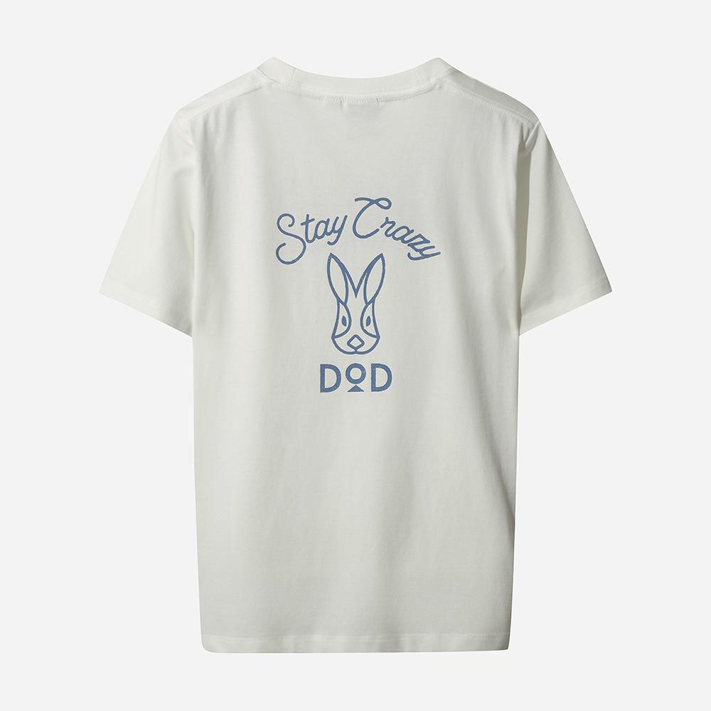 DOD Spice Up Round Graphic Short Sleeve T-Shirt For Women (Off White 2)