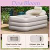 Bañera Inflable Para Adultos Plegable Tina de Baño de Burbujas de PVC Para Uso en Casa