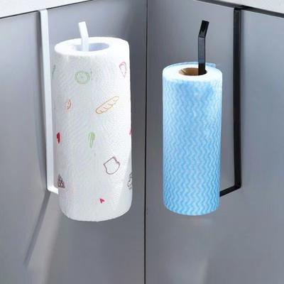 Kitchen Tissue Rack, Non Perforated Cabinet Roll Paper Rack Storage Rack Kitchen Tissue Cling Film Cloth Storage Rack