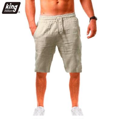 Nové Pánske Bavlnené Ľanové Šortky Nohavice Mužské Letné Priedušné Jednofarebné Ľanové nohavice Fitness Streetwear S-3XL