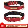 Collare per Cani in Pelle Personalizzato Collari Morbidi Imbottiti Collana ID Personalizzata per Animali Domestici Nome e Zampa Incisi Gratuitamente Per Cani Piccoli Medi Carlino