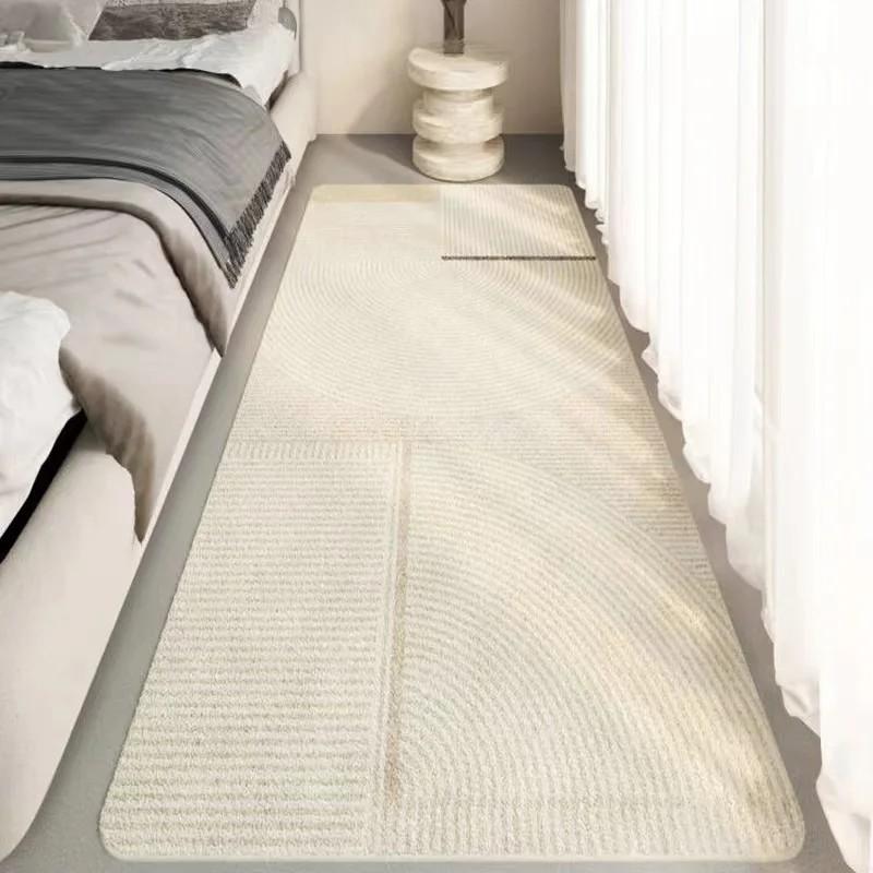 Carpet Bedroom Wabi-sabi Style Ins Bedside Blanket Bed In Front of the Long Strip Living Room Coffee Table Window Cushion