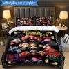 Halloween witches 3pcs K-pop music group Bedding set,Ideal for Bedroom, Dormitory,Including Duvet Cover And 2pcs Pillowcases,Fan gifts