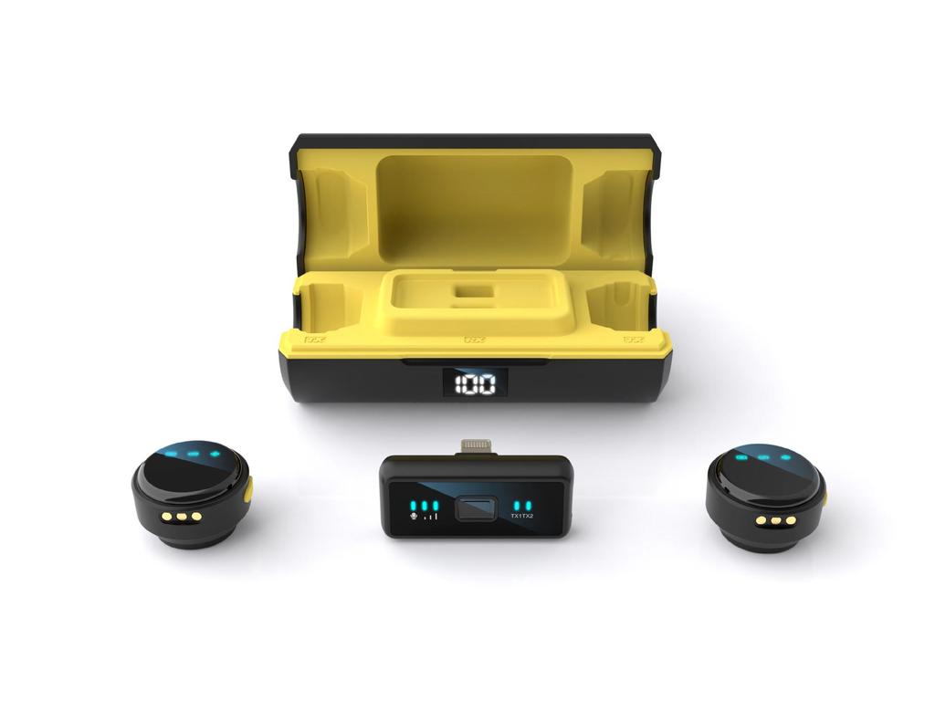 Q18 Magnetic Wireless Collar Microphone with Noise Reduction for Live Broadcast & VLOG