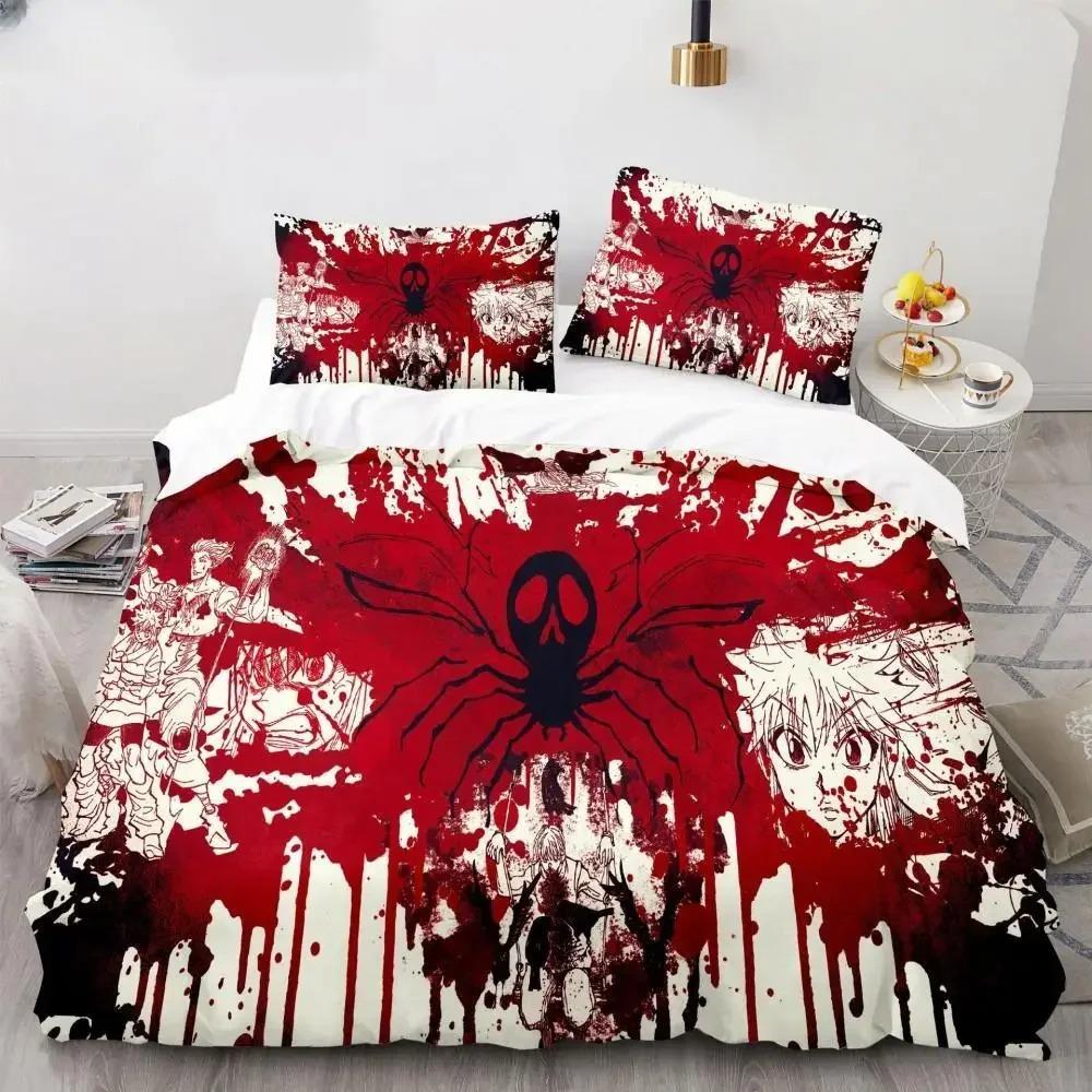 

Новый комплект постельного белья в стиле аниме «Охотник X Охотник», «Печенье Крюгера», пододеяльник, роскошный детский комплект постельного белья Twin Queen King Size для мальчиков 70x133cm 2pcs