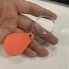 Portable Orange High-Definition Magnifying Lens For Old People Pocket Magnifying Glass Small Handheld Folding Keychain Magnifier