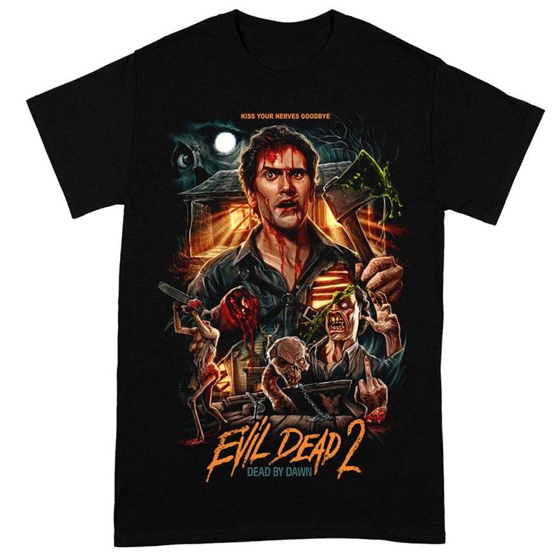 Evil Dead 2 Dead by Dawn Horror Movie T-shirt XXXL