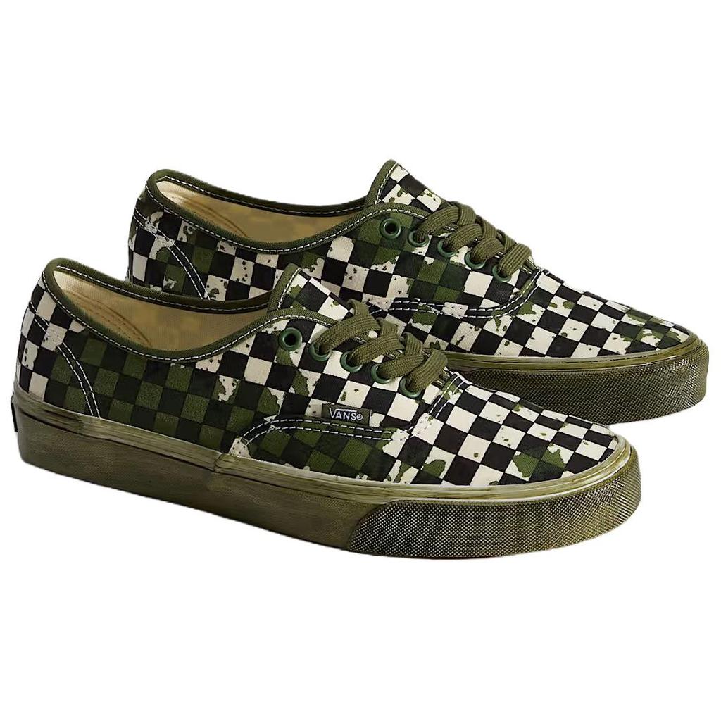 Vans Authentische Skateboard-Schuhe Unisex Low Top Grün VN000D7YCX3