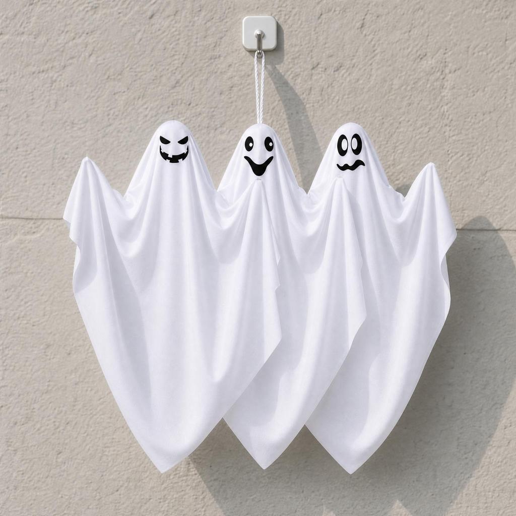 3 Pieces Hanging Ghost Decoration Eerie Decorations Floating for Window
