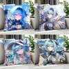 Game Eula Cushion Cover Cushion Cover Set 4Pcs 50X50 45X45 40X40 Pillowcase Decorative Sofa Home Decor
