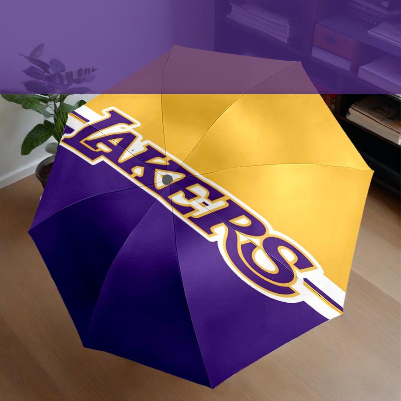 Lakers Team Spirit Umbrella 8-Frame for Travel, Camping, Casual Lightweight Portable Umbrella, Essential for Every Family Holidays Gift