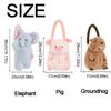 Animal Shape Elephant Car Seat Tissue Box Soft Wall Hanging Napkin Dispenser  Auto Accessories