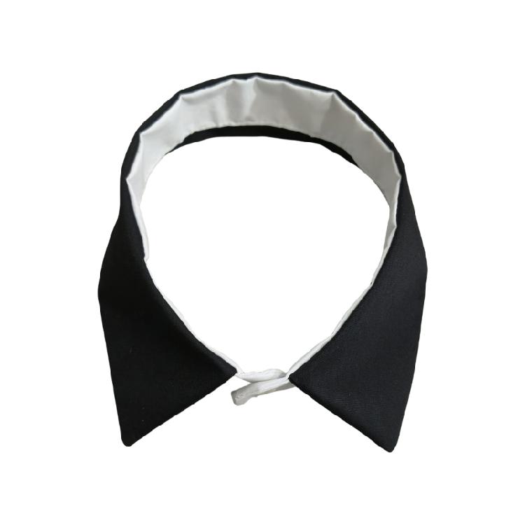 Unique False Lapel Collar Minimalists Black White Blouse Choker Necklace Detachable Collar for Student and Office Ladies черный белый