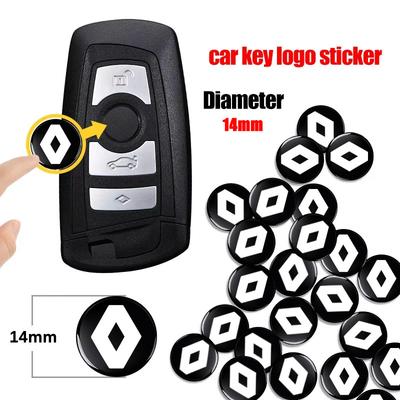 14mm Auto Sleutel Embleem Stickers Auto Bedieningssleutel Logo Voor Dacia Clio Laguna 2 Megane 2 3 Duster Logan Captur
