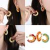 Vintage Ästhetische Ohrringe Mehrfarbige Ohrringe Raffinierte Ohrringe Ohrstecker Geeignet für Modebewusste Frauen Geschenk