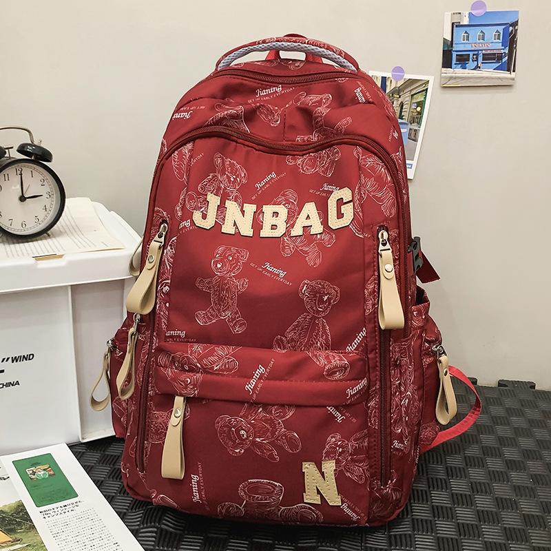 Schoolbag Children Elementary School Students Girls Junior High School Students High School Students Boy Letters Backpack