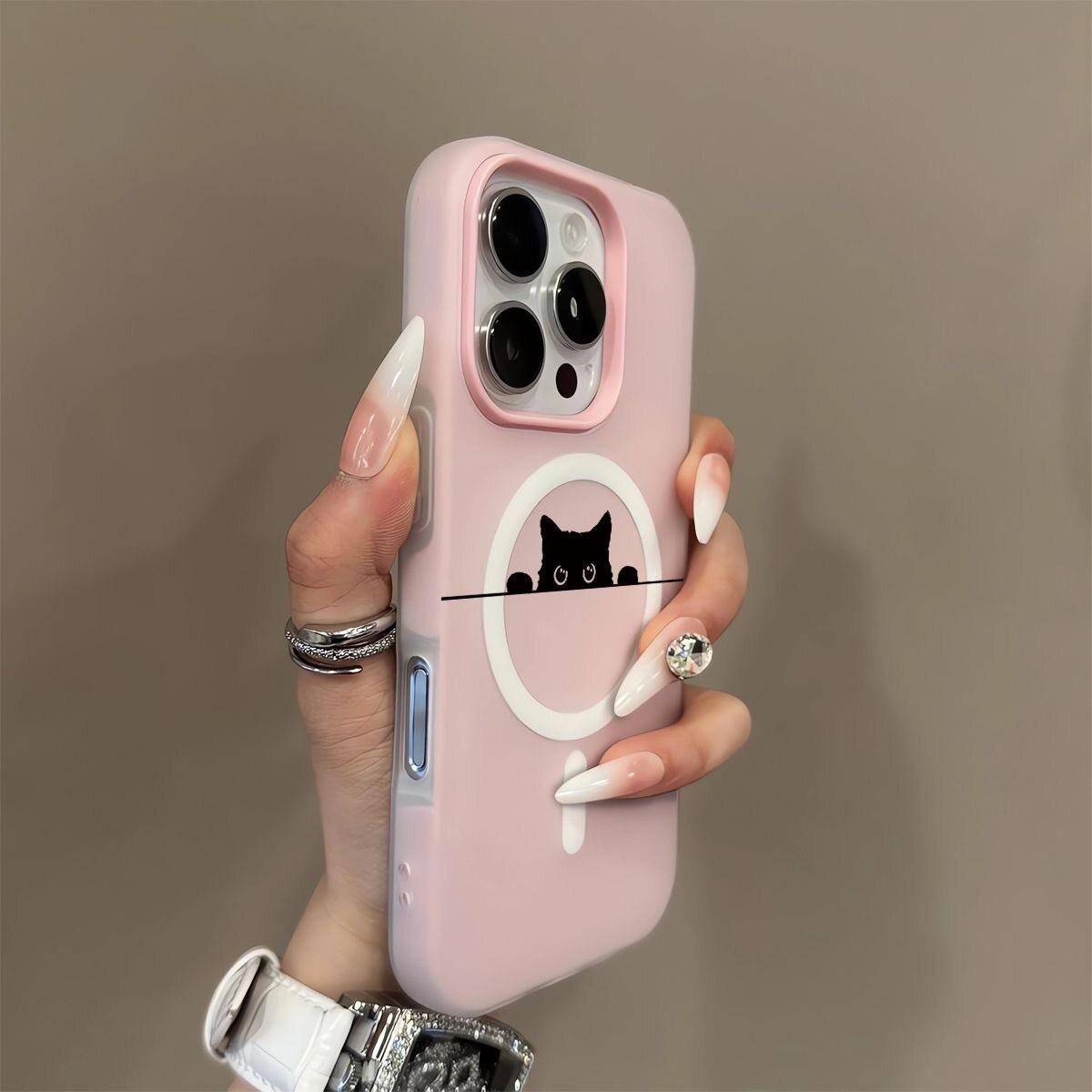 

Probe Cat Jelly Case: Drop-Proof, Compatible with iPhone 17 Pro Max iPhone 12 Pro Max