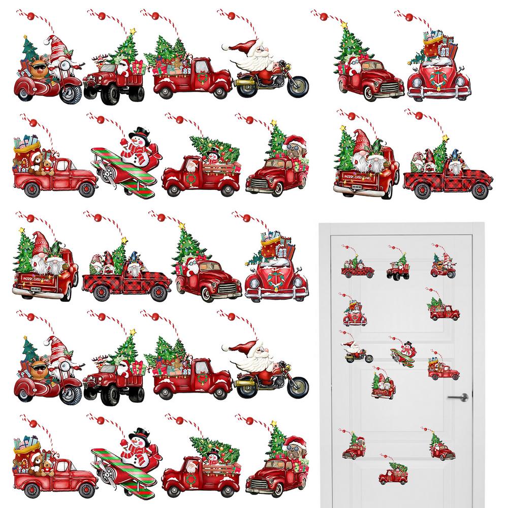 

Gnome Christmas Tree Decorations Christmas Red Truck Ornaments 24 Pieces Christmas Ornaments Red Truck Christmas Tree Decoration