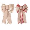 Elegant Double Layer Christmas Ribbon Bow Decorative Ornament For Festive Displays