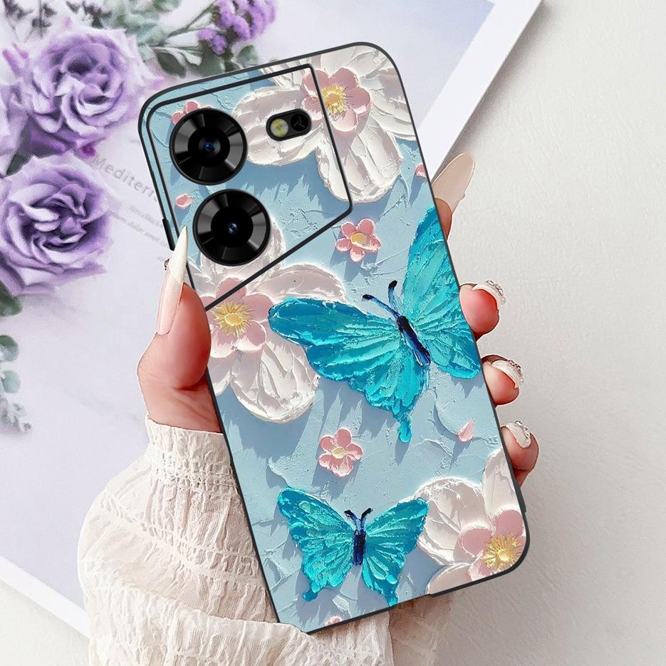 For Tecno Pova 5 Case LH7n Cute Fashion Pattern Cover Soft TPU Phone Cases For Tecno Pova 5 Pro LH8n Pova5 Pro Back Cover Bumper