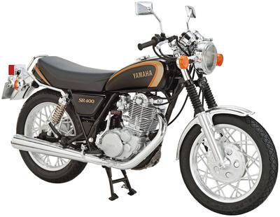 Aoshima Bunka Kyozaisha The Bike Series Yamaha 1JR SR400 1998 Plástico Modelo 1/12 No.14