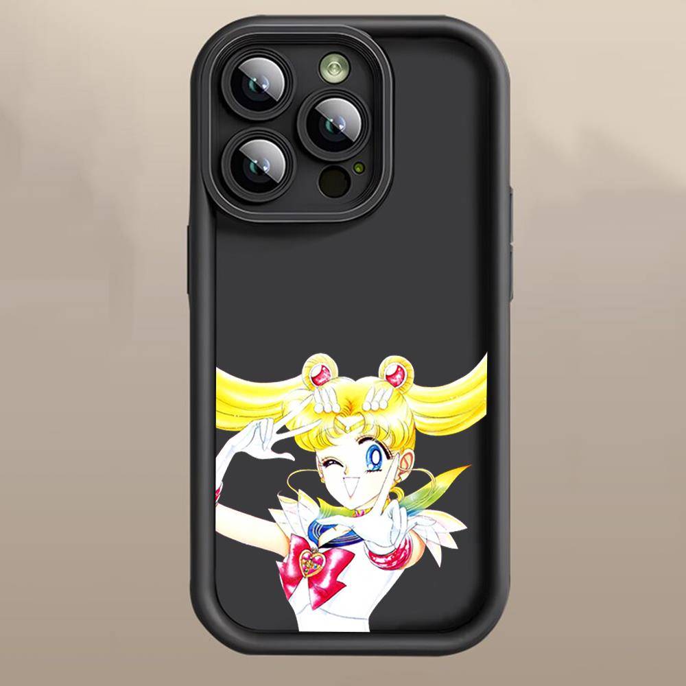 D-41 Cute Sailor Moon  Case for iPhone 15 14 13 12 8 Plus Samsung S24 S23 Ultra A04S A05S Huawei P40 P50 P60 Nova 11 Pro Max OPPO A17K Reno 10