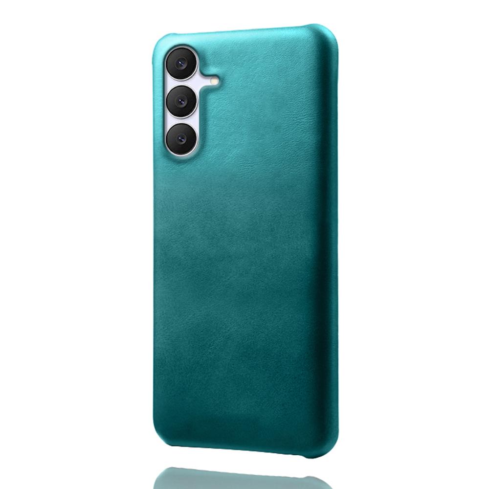 For Samsung Galaxy S25 FE Case Calf Texture PU Leather Hard PC Protective Phone Cover