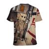 Summer Cartoon Men's T-shirt Fun Pattern 3D Printed Short Sleeve Fashion T-shirt Men's Loose Top T-shirt