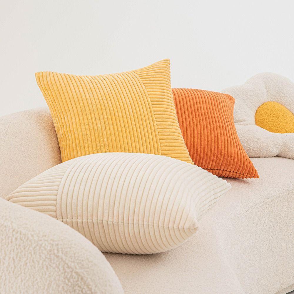 Multiple Sizes Corduroy Pillowcase Classic Cushion Cover Throw Pillowcover  Living Room/Office