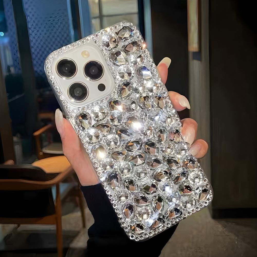 Luxus Glitzer Strass Kristall Diamant Hülle Für OPPO Realme 14 Pro Plus 14X 14T 13 12 Lite 4G 5G Bling Funkelnde Abdeckung