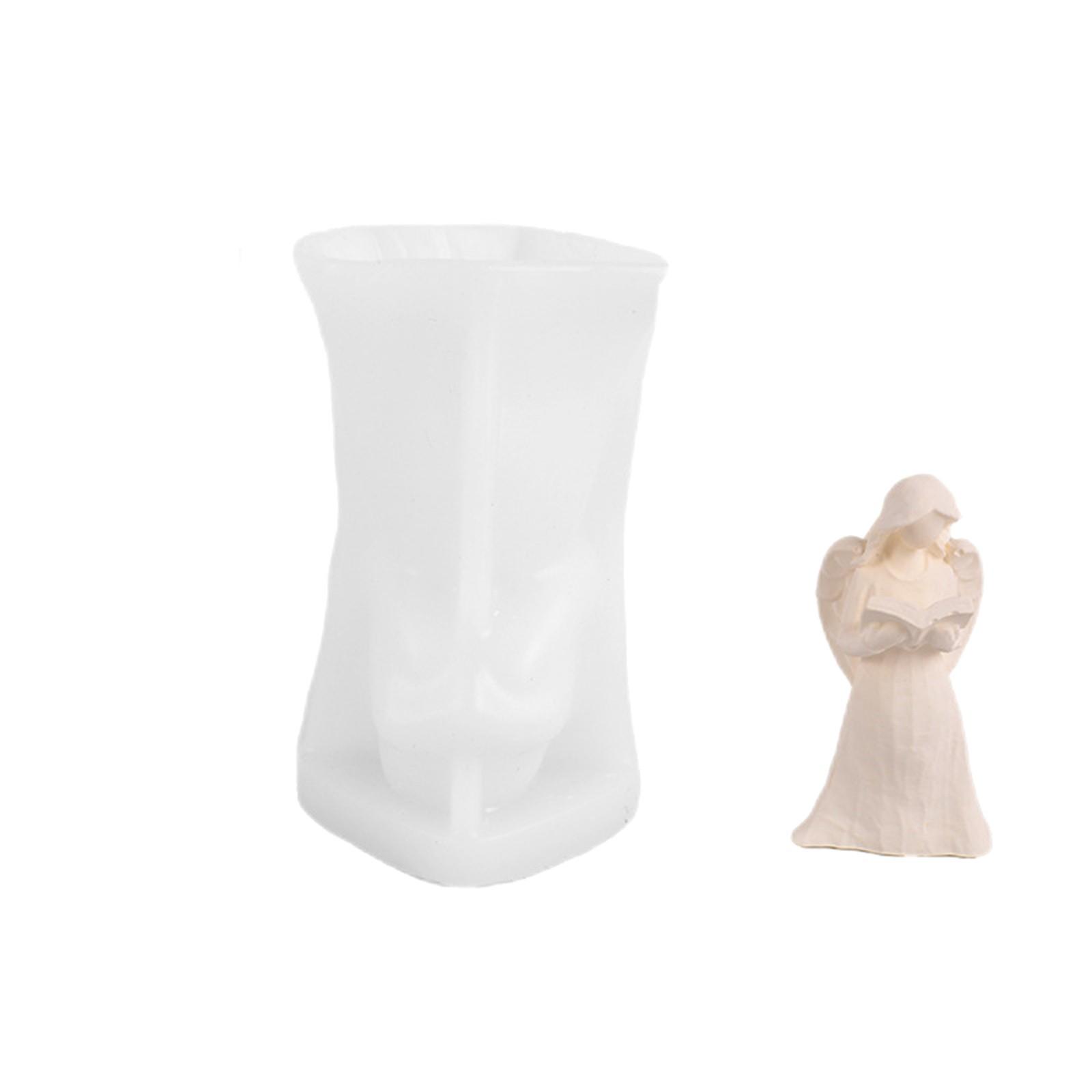 

Новые силиконовые формы для свечей в виде 3D-ангела, геометрические формы для ангелов своими руками, ароматерапевтические свечи ручной работы, формы из гипсовой смолы для домашнего декора One Size