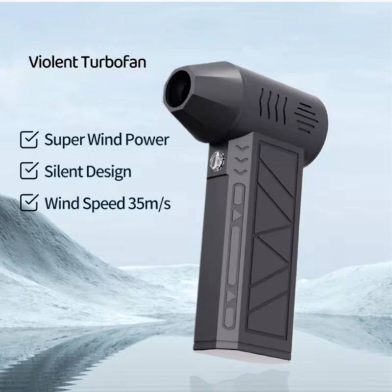Usb Powered Handheld Turbo Fan With Dust Blower And Led Torch For Outdoor And Home Use