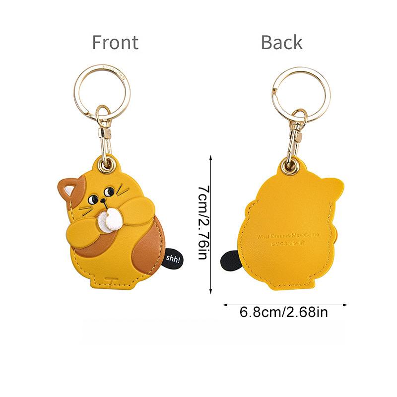 

1 шт. Сумка-подвеска с аксессуарами на тему животных Прочный держатель для пропусков Мультяшная подвеска для ключей Милое хранилище для ключей Подарок Многоцветный A