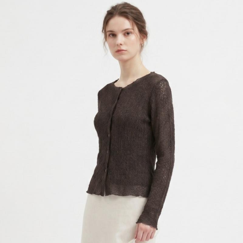Shop   Women S Rnd Neck Stretch Tank lS Cardigan Twin Set Beige Siu wSet260039