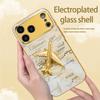 Exquisite Luxurious High-end Phone Case Electroplated Glass PhoneCase for iPhone 17 16 15 14 13 12 11pm Pro Plus Dropresistant