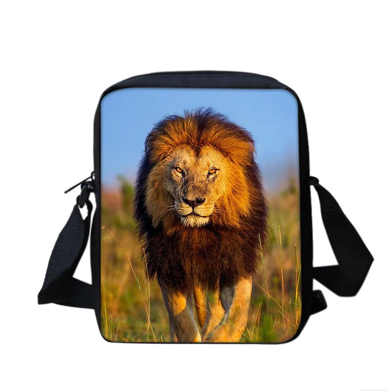 lion multifunctional cartoon large capacity shoulder bag, the perfect gift for boys and girls on school birthdays