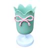 Durable Plastic Desktop Organizer Tulips Shape Storage Bucket Makeup Brush Holder  Desktop