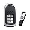 Honda 4 Button Double-Sided Slide Key Case Key Holder Key Cover Zinc Alloy