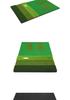 Qingzhou Multi-functional Outdoor Golf Hitting Mat with Ball Tee for Chip and Swing Practice