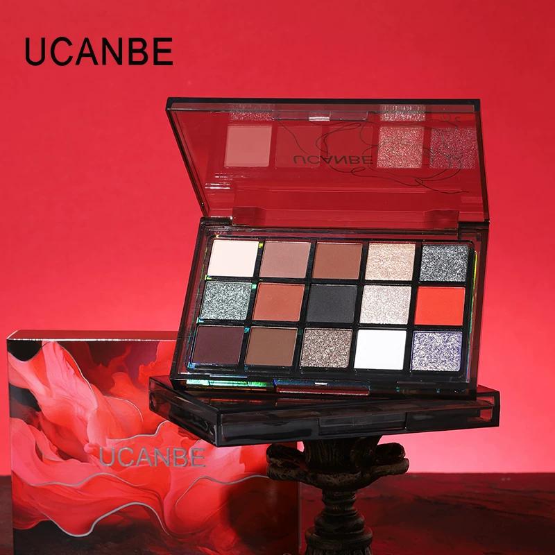 New Ucanbe15 Color Eye Shadow Plate Misty Forest Zixia Fairy Eye Shadow Plate Matte Shimmer Color Toner Fine Quality