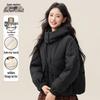Xuezongfei Women's Short Hooded Down Jacket