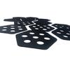 12lots Hexagonal Clear Surfs Tractions Pad Semi Clear Deck Pad for Surfboards Crafts Surfing Accessories