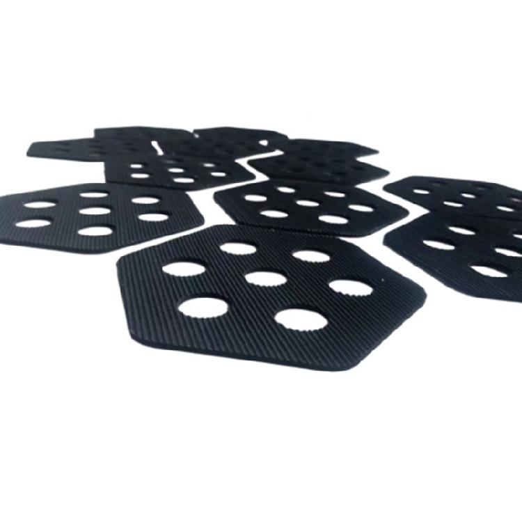 12lots Hexagonal Clear Surfs Tractions Pad Semi Clear Deck Pad for Surfboards Crafts Surfing Accessories