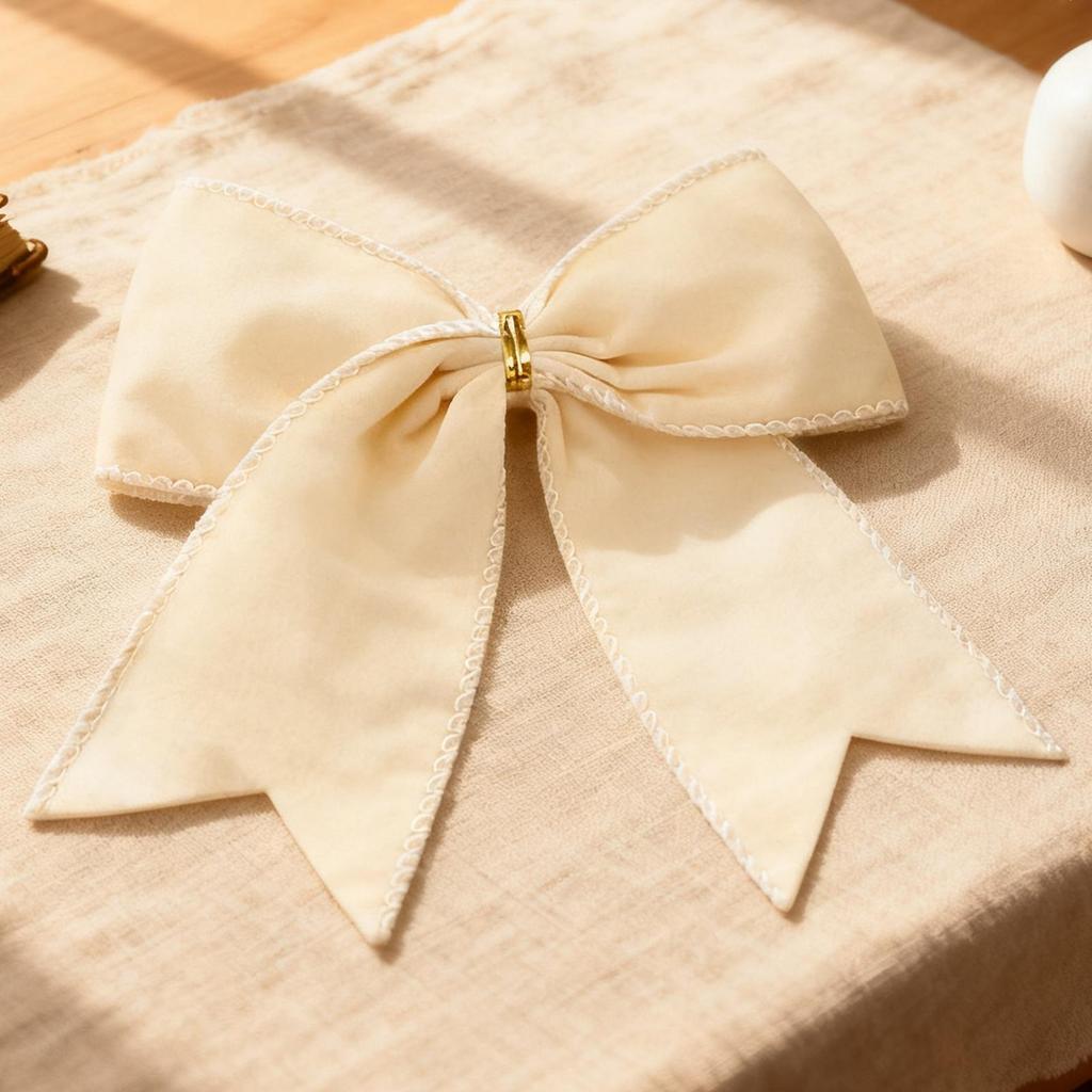 Christmas Bow 12PCS Velvet Flocked Style Christmas Tree Ornament Festive Holiday Home Decor Ornament Christmas